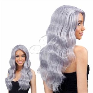 Freetress wavy chrome wig lace front wig